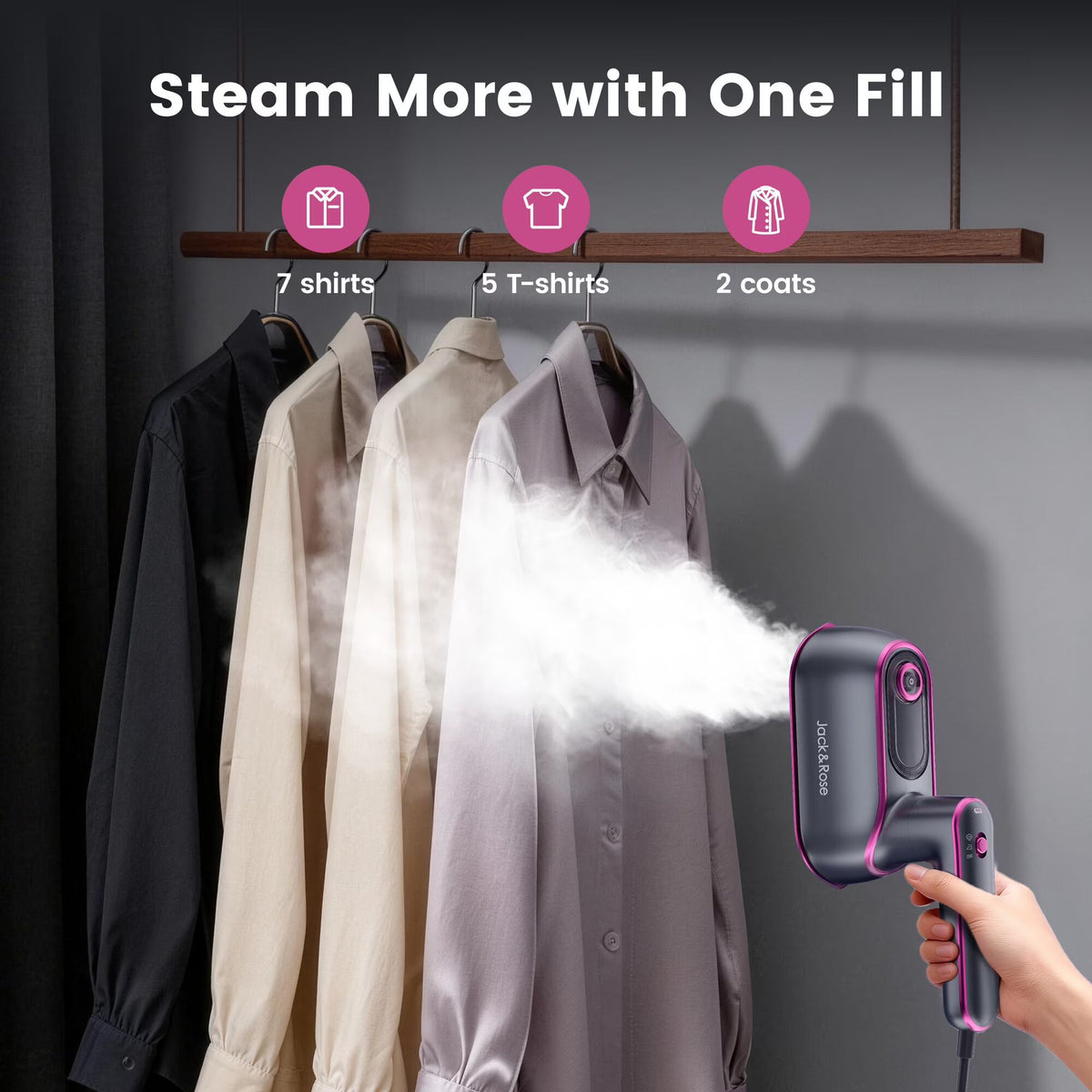 Crisply™ – 2-in-1 Portable Steam Iron with Ceramic Plate + 50% OFF