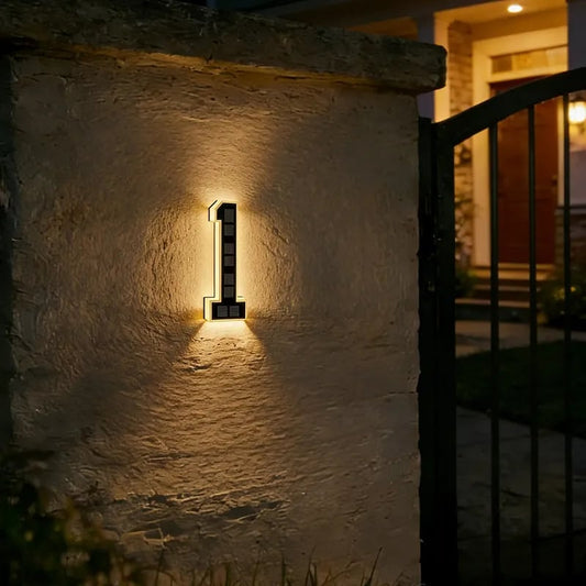 Duskmark – Solar LED House Numbers, 9-Inch Waterproof Address Light + 50% OFF
