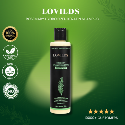 The HydroKeratin Shampoo - Voluminous Hair, Zero Damage + 50% OFF