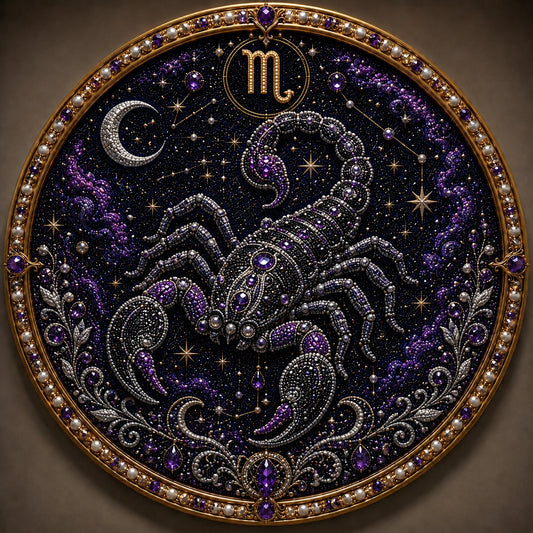 Perlune – 3D Pearl Mosaic Zodiac Art Kit, All 12 Star Signs + 50% OFF