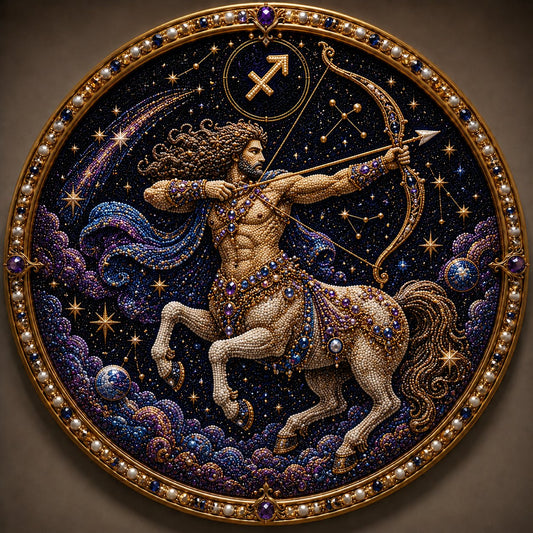 Perlune – 3D Pearl Mosaic Zodiac Art Kit, All 12 Star Signs + 50% OFF
