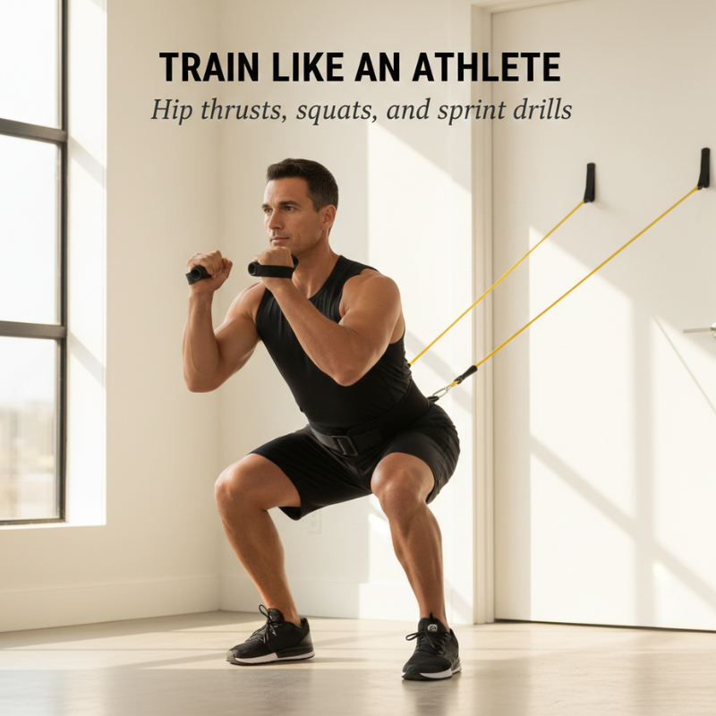 Ironpulse™ – 11-in-1 Solid-Core Resistance Band Training Kit with Foam Belt (Up to 150kg) + 50% OFF