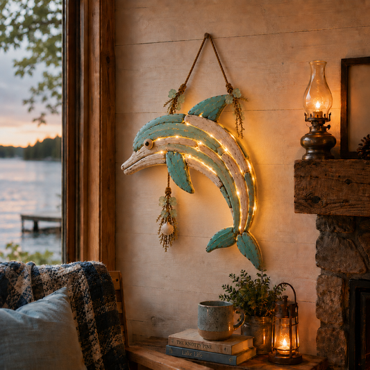 Driftlume – Warm LED Driftwood Fish Wall Decor with Remote & 8 Light Modes +50% OFF