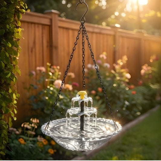 Bower™ – Solar Cascade Hanging Bird Bath Fountain + 50% OFF