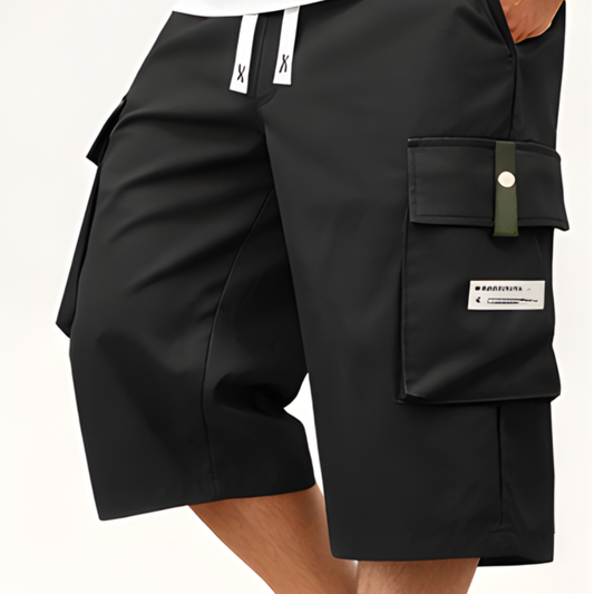 Haul™ – Elastic Drawstring Waist Cargo Shorts for Men + 50% OFF