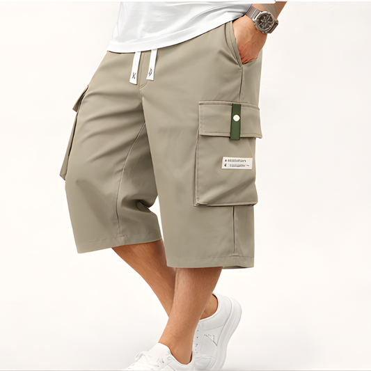 Haul™ – Elastic Drawstring Waist Cargo Shorts for Men + 50% OFF