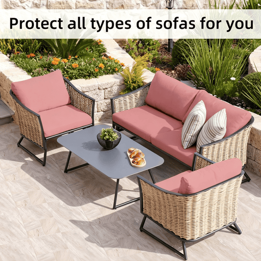 Verandale – Stretch Slip-On Patio Cushion Covers, Zipper-Free Snug Fit + 50% OFF