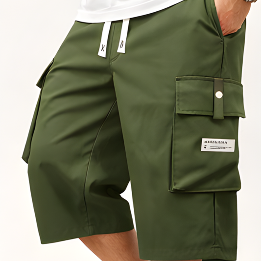 Haul™ – Elastic Drawstring Waist Cargo Shorts for Men + 50% OFF