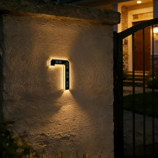 Duskmark – Solar LED House Numbers, 9-Inch Waterproof Address Light + 50% OFF