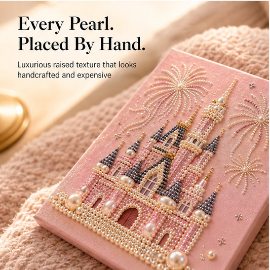 Studio Hush – 3D Pearl Art Canvas Kit with HD Symbol Markers – Relaxing DIY Wall Decor + 50% OFF