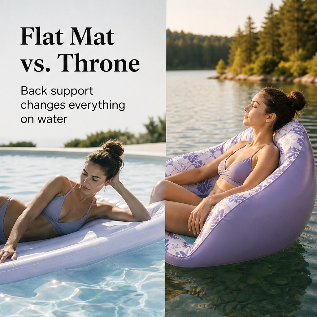 Marisol™ – Ergonomic Cooling-Mesh Inflatable Pool Lounger + 50% OFF