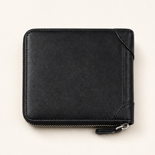 Rivett – Slim RFID Card Holder with Zip Close and ID Window + 50%OFF