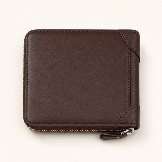 Rivett – Slim RFID Card Holder with Zip Close and ID Window + 50%OFF