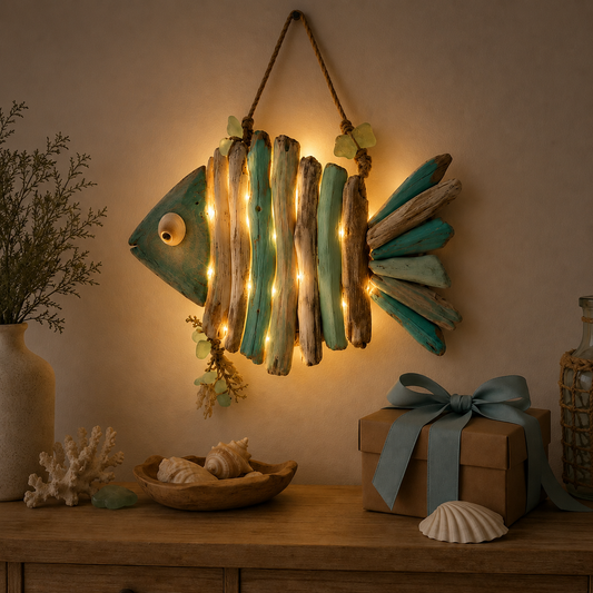 Driftlume – Warm LED Driftwood Fish Wall Decor with Remote & 8 Light Modes +50% OFF