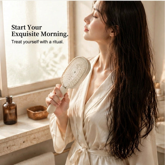 Glissette™ – 2-in-1 Misting Detangle & Massage Hair Brush + 50% OFF