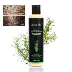 The AuraRoot Rosemary Shampoo - Organic Hair Growth, Hydrolyzed Keratin, and Thickening Formula +  50% OFF