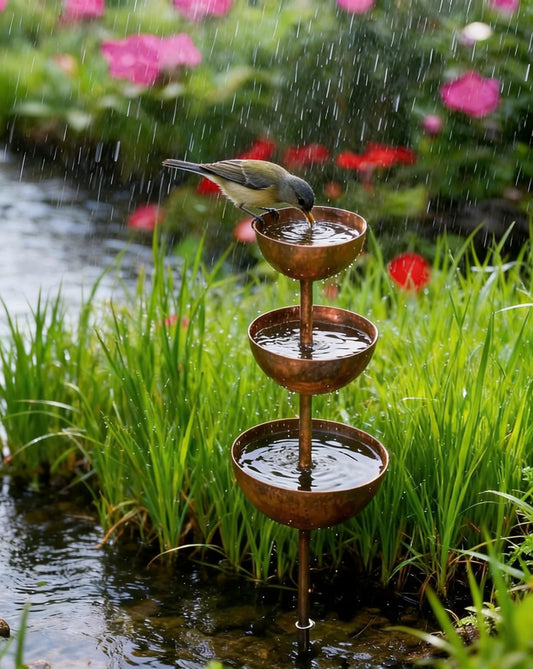 The AuraFlow Rain Catcher — Plant Support & Metal Garden Ornament + 50% OFF