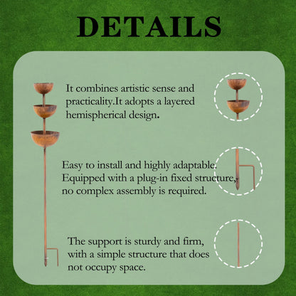 The AuraFlow Rain Catcher — Plant Support & Metal Garden Ornament + 50% OFF