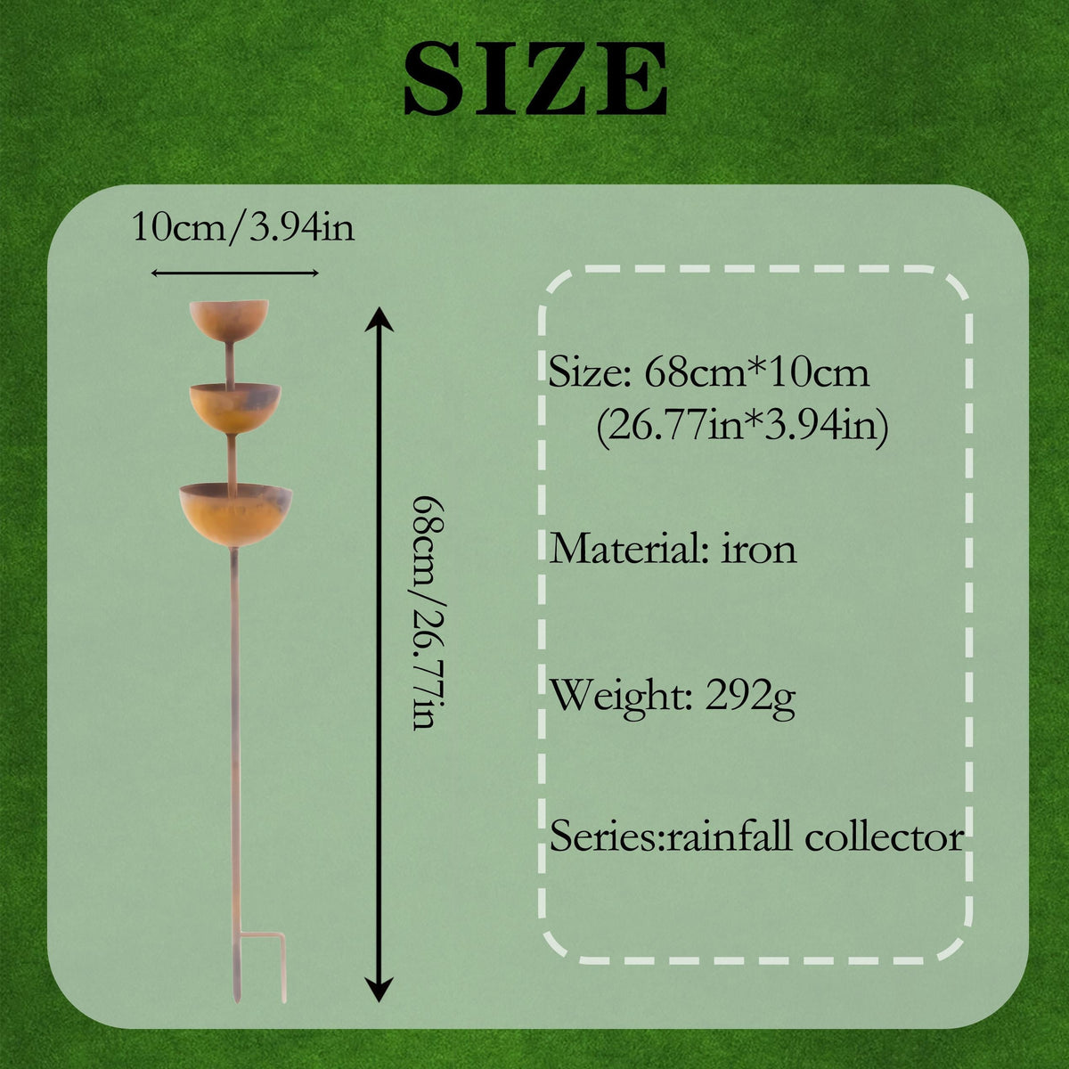 The AuraFlow Rain Catcher — Plant Support & Metal Garden Ornament + 50% OFF