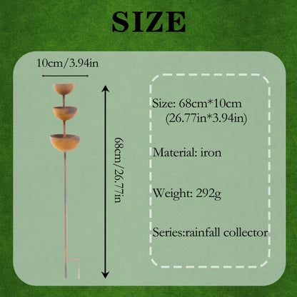 The AuraFlow Rain Catcher — Plant Support & Metal Garden Ornament + 50% OFF