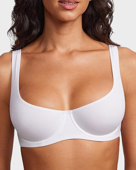 Suede™ – Buttery-Soft Seamless Unlined Underwire Balconette Bra + 50% OFF