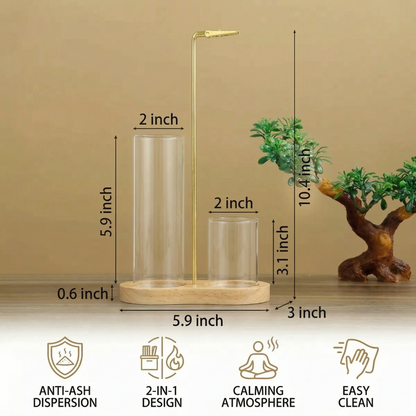 The AuraFlow Incense Catcher — Calm That Lasts, Without Ash Mess + 50% OFF