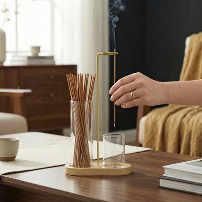 The AuraFlow Incense Catcher — Calm That Lasts, Without Ash Mess + 50% OFF