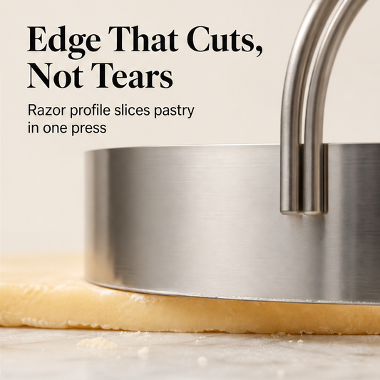 Hearthen – 5-Piece Stainless Steel Pastry & Cookie Cutter Set + 50% OFF