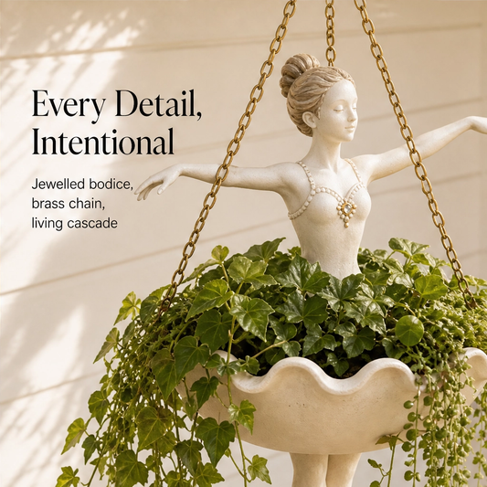 Plievine – Ballet Dancer Hanging Planter for Garden, Patio & Balcony + 50% OFF