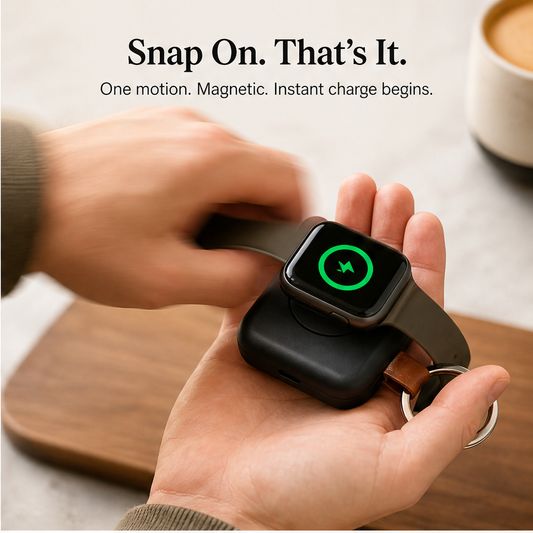 Voltkeep – Portable Keychain Wireless Charger for Smartwatches + 50% OFF