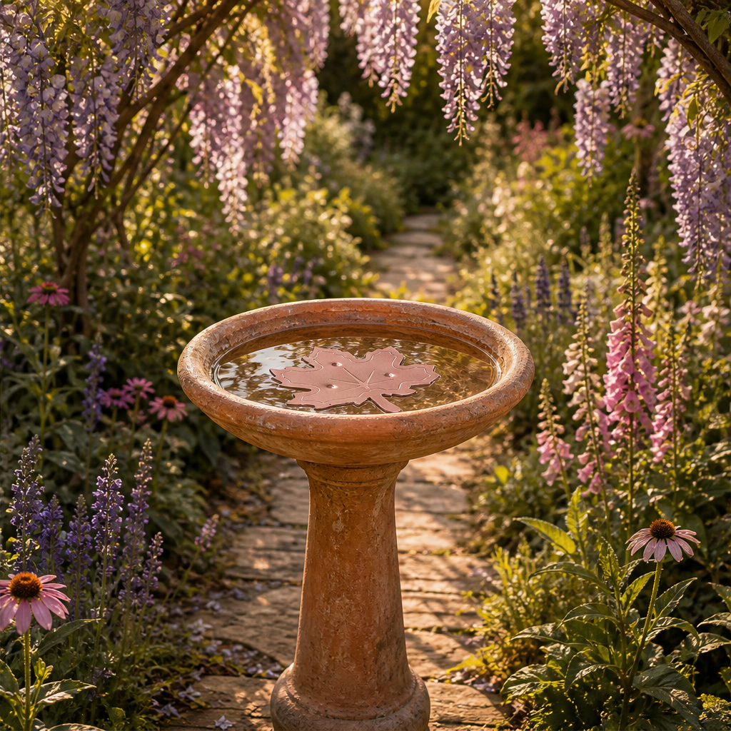 Fernwick – Pure Copper Leaf Bird Bath Cleaner Disc + 50% OFF