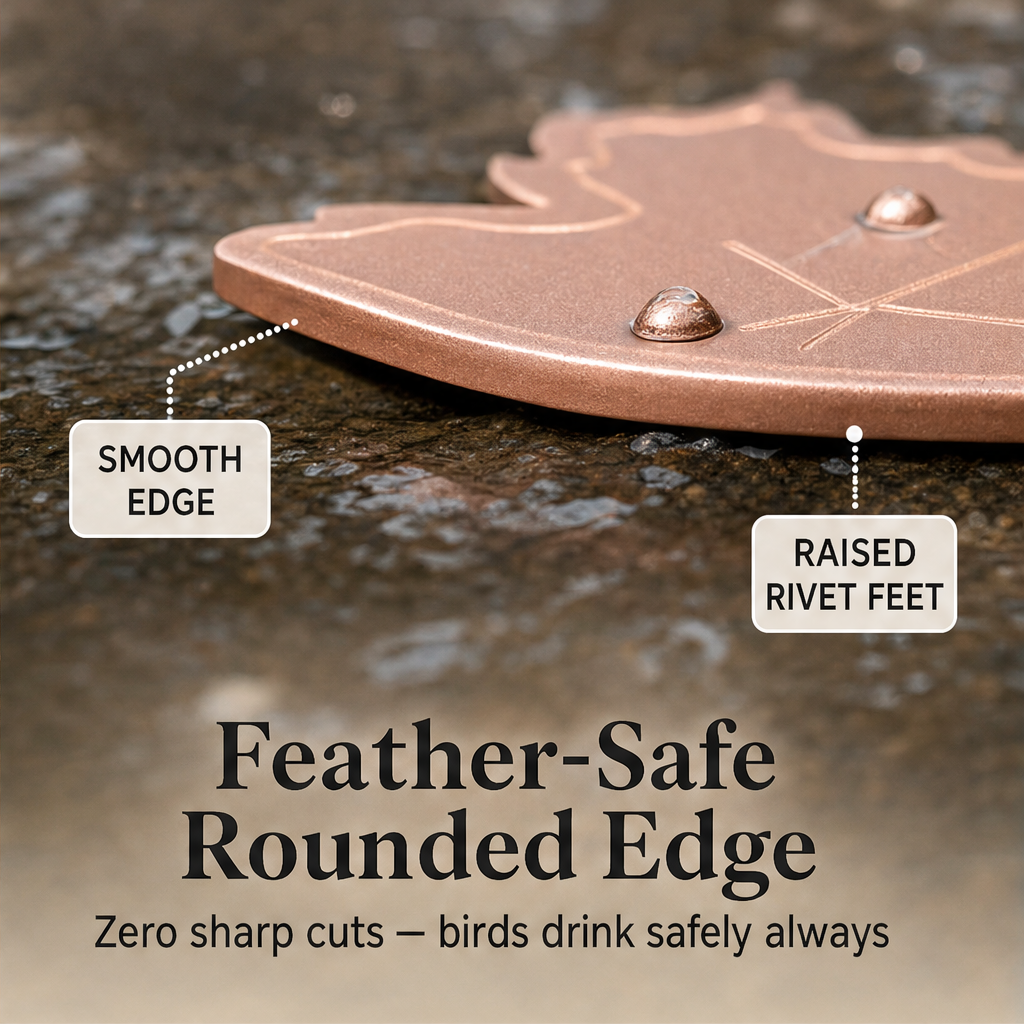 Fernwick – Pure Copper Leaf Bird Bath Cleaner Disc + 50% OFF