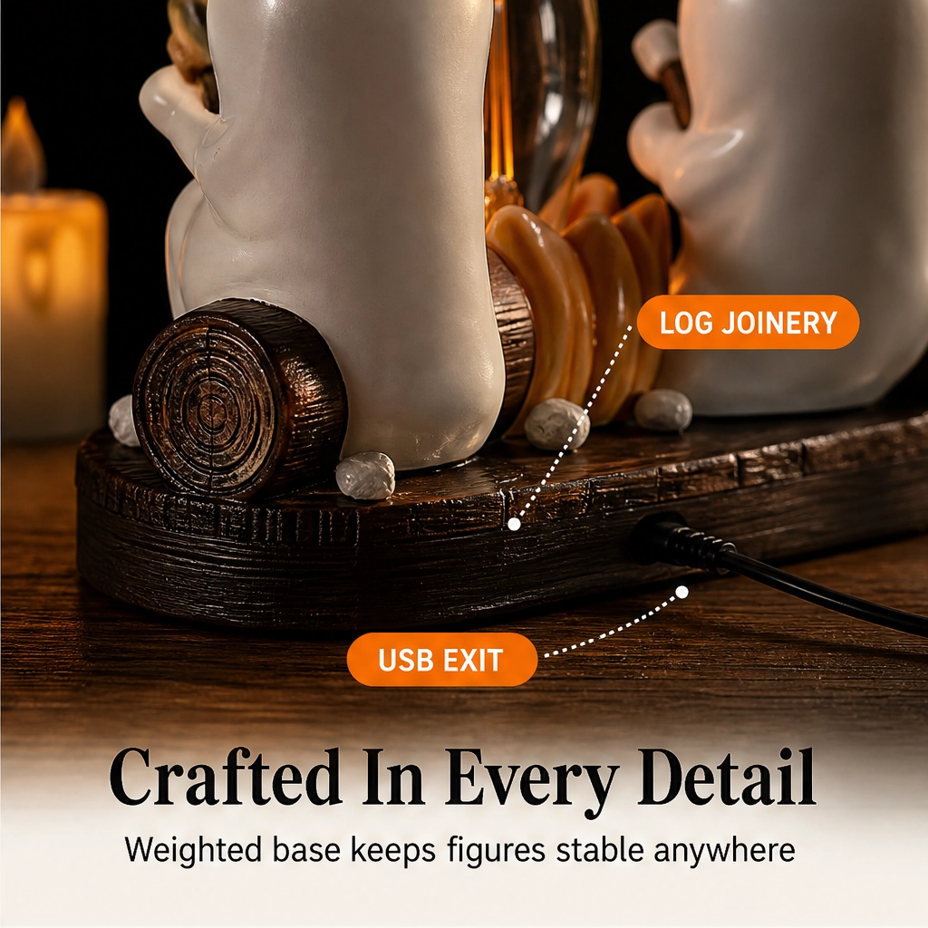 Wispen – Flame-Effect Ghost Night Light for Cozy Halloween Decor + 50% OFF