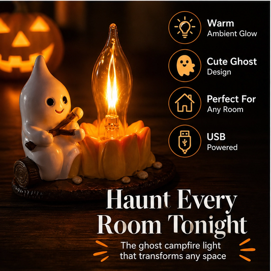 Wispen – Flame-Effect Ghost Night Light for Cozy Halloween Decor + 50% OFF