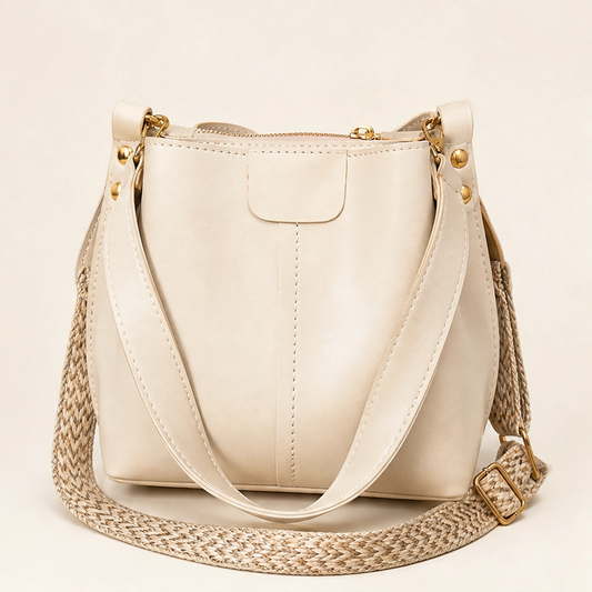 Vellora – Vintage Bucket Bag with 2 Interchangeable Straps & Roomy Organized Interior + 50% OFF