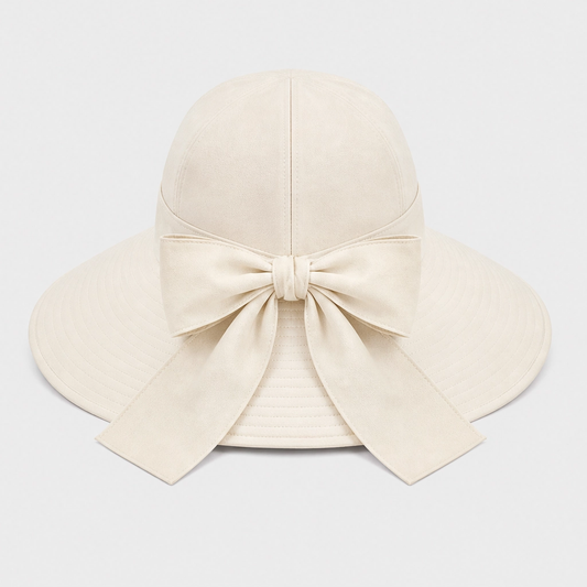 Solene™ – Foldable Wide-Brim Sun Hat with Adjustable Back Bow + 50% OFF