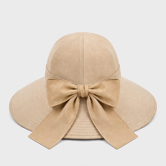 Solene™ – Foldable Wide-Brim Sun Hat with Adjustable Back Bow + 50% OFF