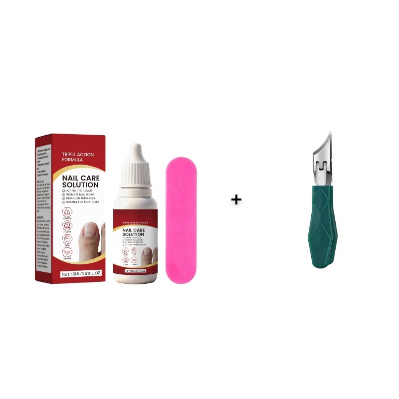 Keralune™ – Triple Action Repair Nail Care Solution + Buffing File + 1+1 FREE
