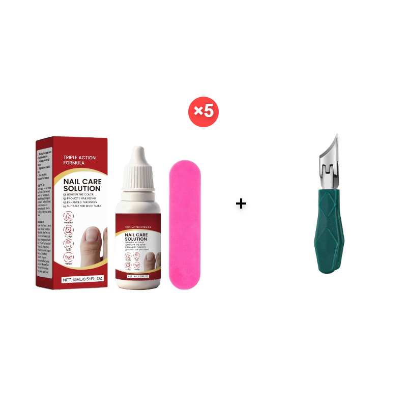 Keralune™ – Triple Action Repair Nail Care Solution + Buffing File + 1+1 FREE