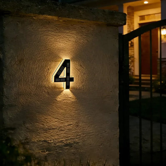Duskmark – Solar LED House Numbers, 9-Inch Waterproof Address Light + 50% OFF