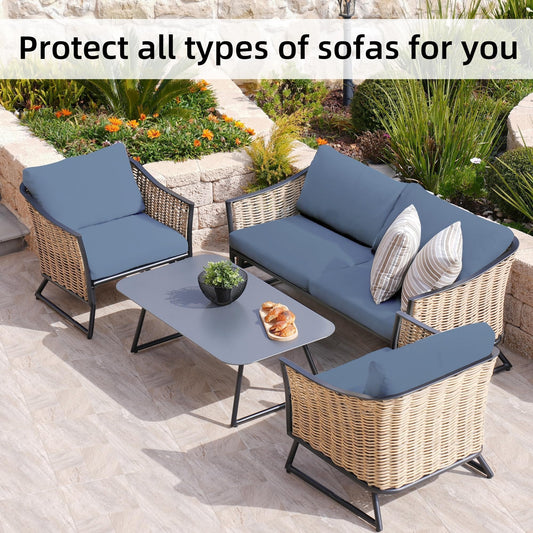 Verandale – Stretch Slip-On Patio Cushion Covers, Zipper-Free Snug Fit + 50% OFF