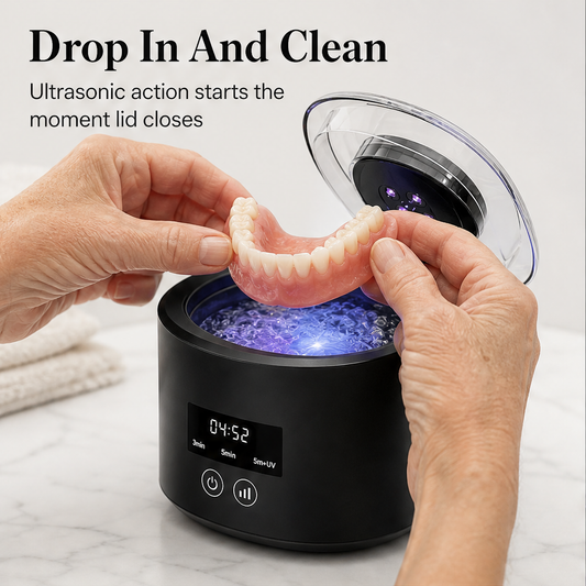 Purevo – Ultrasonic UV-C Cleaner for Dentures, Retainers & Aligners + 50% OFF