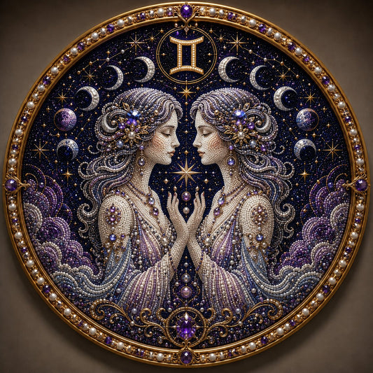 Perlune – 3D Pearl Mosaic Zodiac Art Kit, All 12 Star Signs + 50% OFF