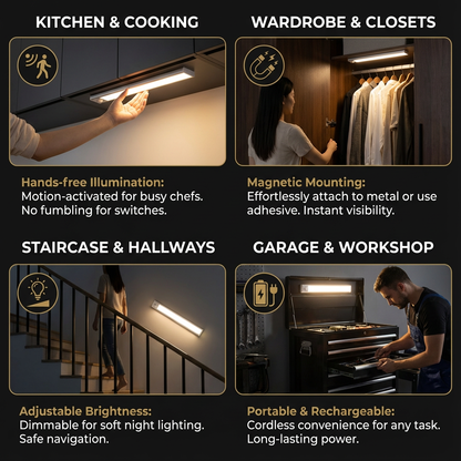 The AuraGlow Motion Beam — Intelligent Wireless Lighting + 50% OFF