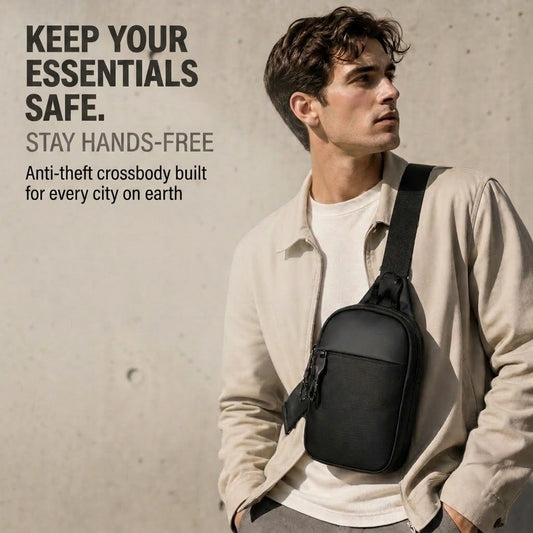Stryde – Secure Zip Adjustable Crossbody Sling Bag + 50% OFF