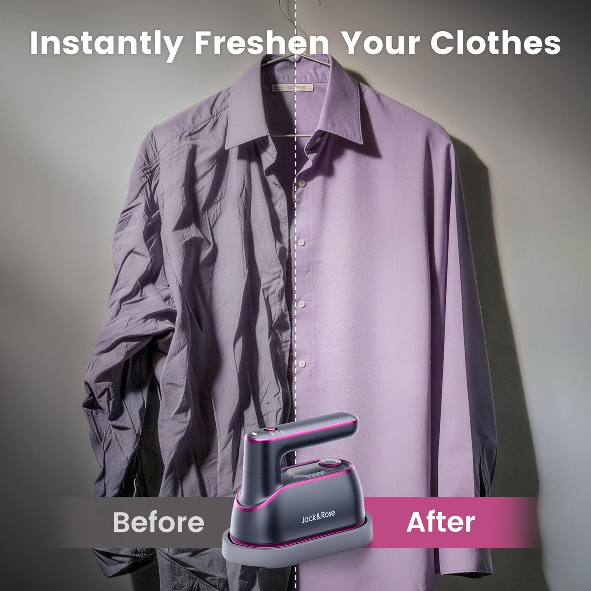 Crisply™ – 2-in-1 Portable Steam Iron with Ceramic Plate + 50% OFF