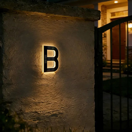 Duskmark – Solar LED House Numbers, 9-Inch Waterproof Address Light + 50% OFF
