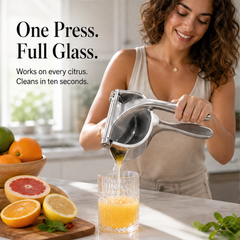 Zestwell – Lever-Press Manual Citrus Juicer with Removable Parts + 50% OFF