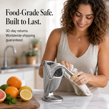 Zestwell – Lever-Press Manual Citrus Juicer with Removable Parts + 50% OFF