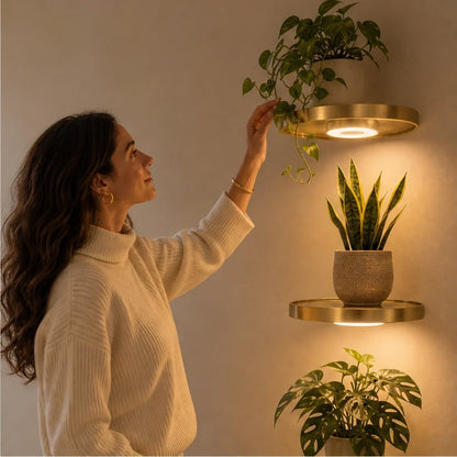 Alcove – Floating Corner Shelf with Built-In Ambient LED Light + 50% OFF